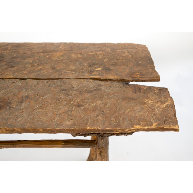 18th Century Riven- Cut Rustic Table For Sale In Chicago - Image 6 of 12