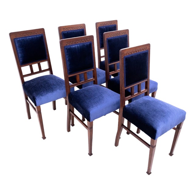 Set of Polish Chairs, 1930s, Set of 6 For Sale