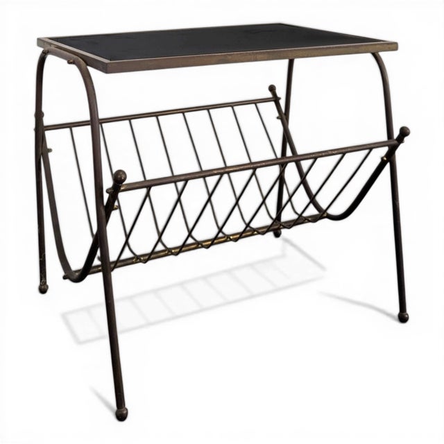 Brass Magazine Rack, 1970s For Sale - Image 5 of 5
