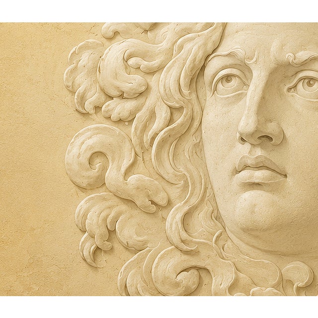Atelier Aria Lumae Wilhelm Zahn Style Pompeian Medusa Gorgoneion Trompe lOeil Relief Fine Art Gallery Board Print 30 X 20 For Sale In San Antonio - Image 6 of 18