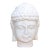 Serene Ascetic, Large Finely Carved Marble Buddha For Sale