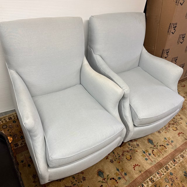 Ballard Designs Wembley Club Chairs, Pair For Sale - Image 11 of 12