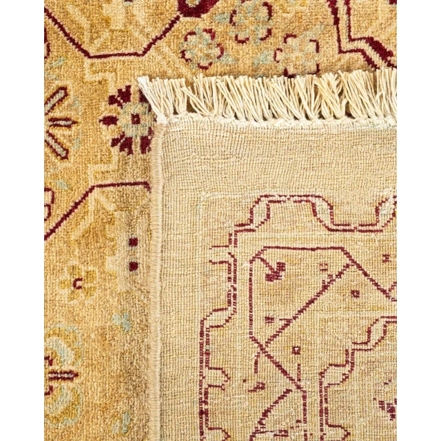 2000 - 2009 Mogul Hand Knotted Area Rug, Yellow - 8' 1" x 10' 2" For Sale - Image 5 of 9