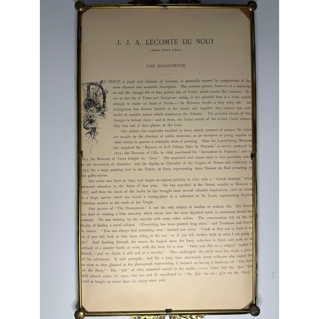 Antique Apollo Vanity Tray: Lecomte du Nouÿ "Honeymoon" Photogravure For Sale - Image 9 of 10