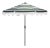 Lucerna 9 Ft Crank Umbrella, Green Stripe/Brown Pole For Sale