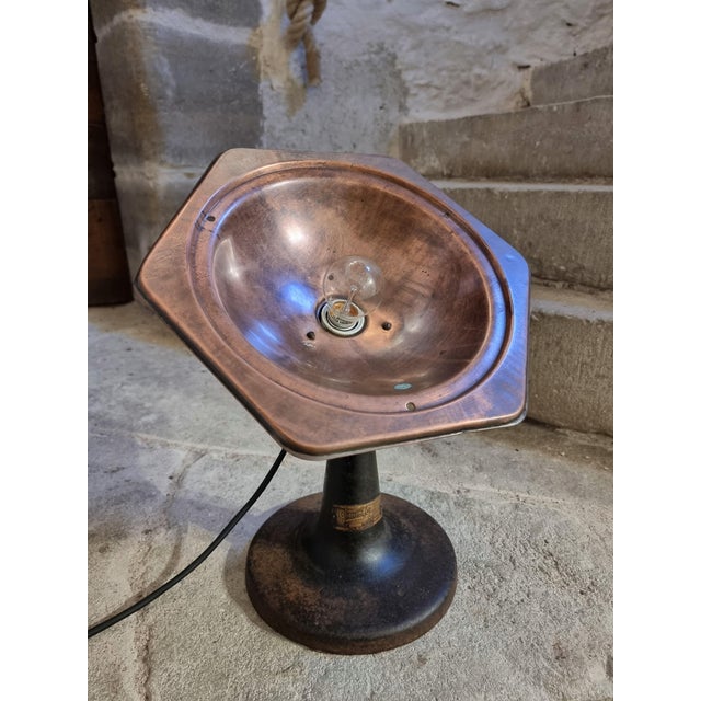 Vintage Industrial Table Lamp, Holland, 1930s For Sale - Image 6 of 13