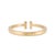 Tiffany and Co. Tiffany & Co. Iconic Tiffany T Square 18k Yellow Gold Cuff Bangle Bracelet For Sale - Image 4 of 8