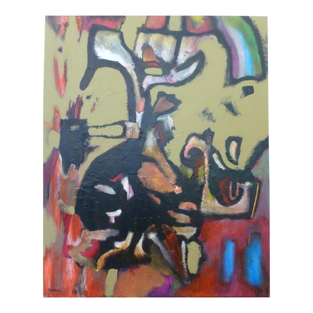 "Duck and Swan" Original Oil and Acrylic Painting by Scott Spencer For Sale