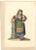 Watercolour on ivory colored stuck on paper, 1820 c.a. Hand-signed on lower-right and hand-titled ''Costume di...