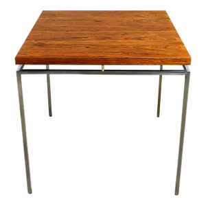 Vintage Scandinavian Modern Rosewood & Chrome Minimalist End Table by Knud Joos for Jason Mobler