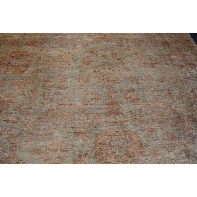 Hand Knotted Oushak Rug - 14' X 9'6" For Sale - Image 4 of 7
