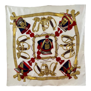 Hermès Grand Uniforme 1985 Metz Joachim Silk Scarf