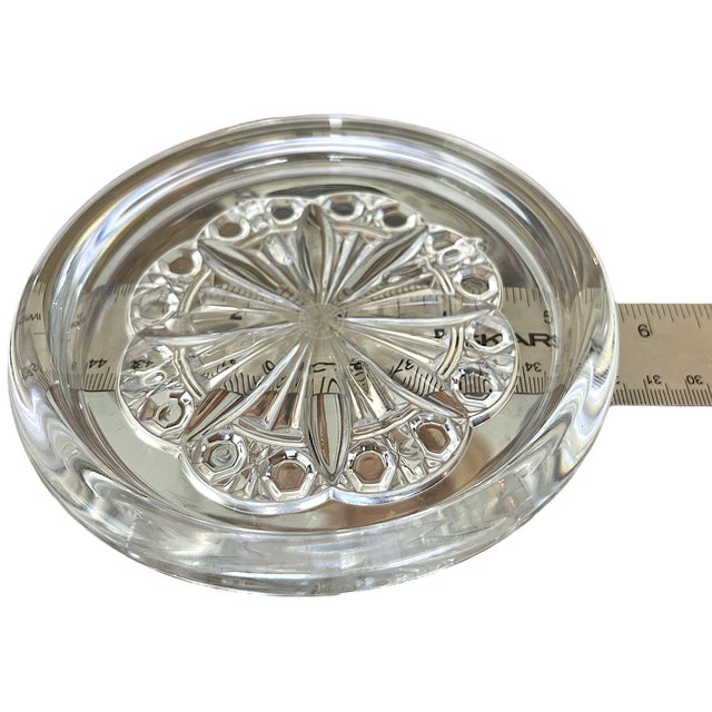 2000 - 2009 Baccarat Crystal Wine Coaster – Rosace Cut Starburst Design For Sale - Image 5 of 6
