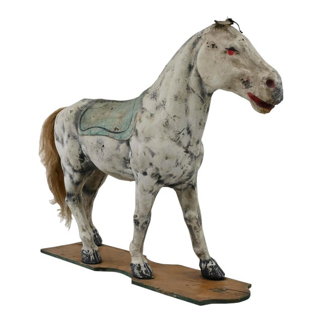 Early 20th Century French Wooden Horse For Sale