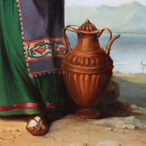 The Ciociara Girl, Oil on Canvas, 1839, Framed For Sale - Image 6 of 12