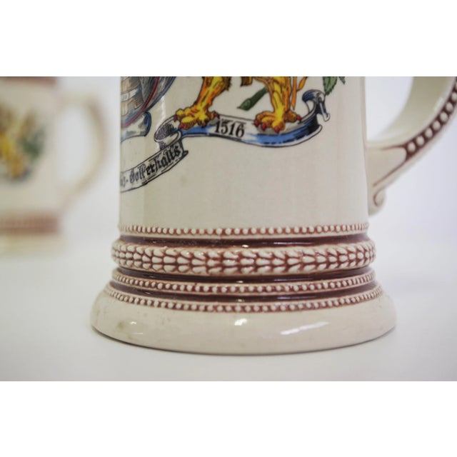 Porcelain mugs from Germany from the 1980s. This piece is attributed to the mentioned designer/maker. It has no...