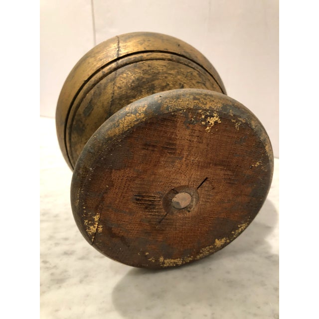 Vintage Decorative Gold Finial For Sale - Image 4 of 7