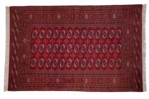 Vintage Fine Pakistani Bokhara Design Rug - 5'2" X 7'9"
