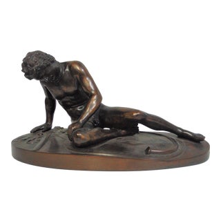 “ the Dying Gaul “ Bronze Statue by J Chiurazzi & Flis Italy For Sale