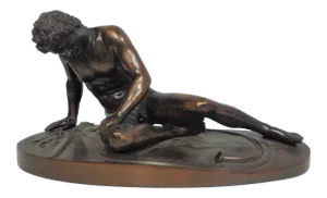 “ the Dying Gaul “ Bronze Statue by J Chiurazzi & Flis Italy