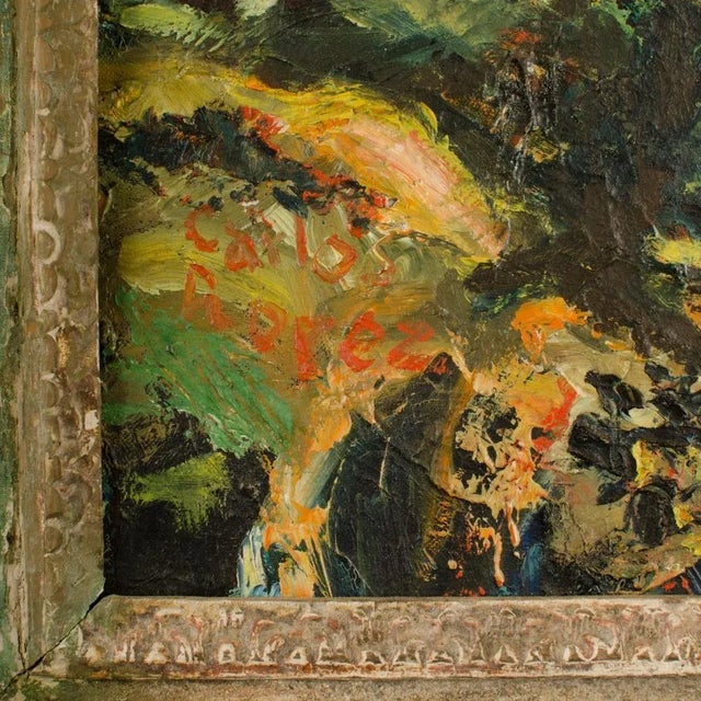 Abstract Carlos Lopez-Ruiz (Bolivian/American, 1912 -1972) View of Funza. Landscape. For Sale - Image 3 of 12