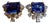 13 Carat Emerald Cut Tanzanite & 5 Carat Diamond 18 Karat Two Tone Gold Earring For Sale
