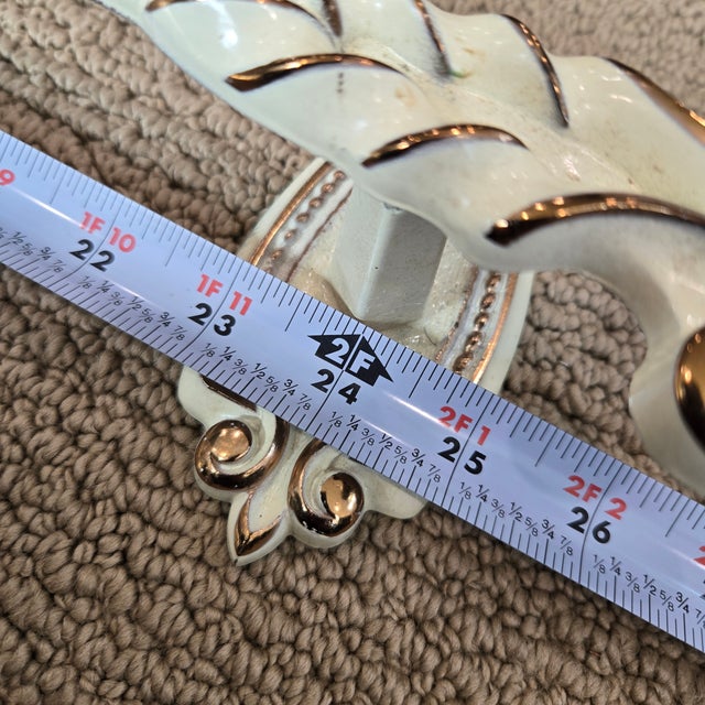 3 Vintage Amerock Bonaventure Hollywood Regency Bathroom Fixtures White Gold Towel Holders + Toilet Paper Holder For Sale - Image 13 of 16