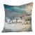 16" Square Decorative Toss Pillow Embellished With a Flock of Grazing Sheep Under the Moon - Made in the U K For Sale