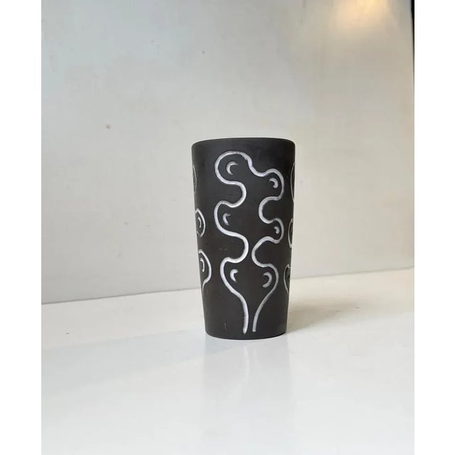 Danish Glazed Ceramic Vase by Helge Østerberg, 1960s For Sale - Image 4 of 6