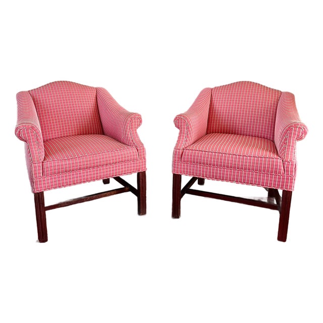 Mid 20th Century Pair of Small Lounge Chairs For Sale