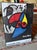 This vintage 1983 offset lithograph exhibition poster features the work of Spanish surrealist master Joan Miró...