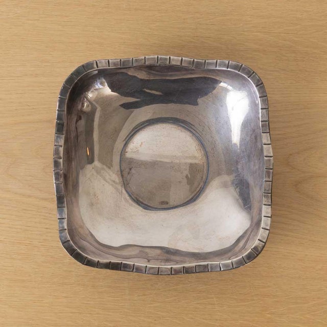1930s French Alpaca Wavy Bowl For Sale - Image 4 of 11