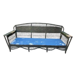 Wicker Settee 1930's For Sale