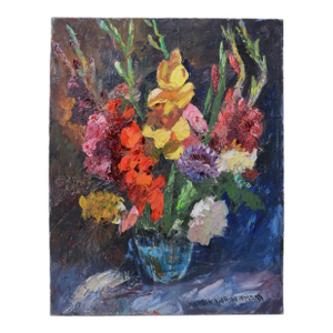 Nandor Vagh-Weinmann (1897-1978) France/Hungary. Oil on Canvas: Still Life With Flowers