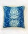 Textile Artisan “Wavelength” Ultramarine Sustainably Handprinted on Hemp/Cotton Twill Pillow Cover - For Sale - Image 7 of 7