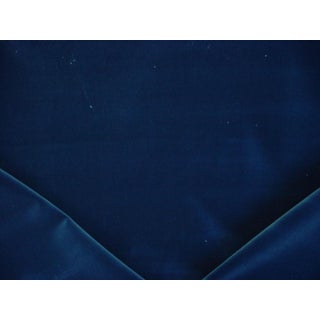 Ralph Lauren Lcf66162f Moleskin Velvet Prussian Blue - Cotton Pile Velvet Upholstery Fabric - 2-5/8 Yards For Sale