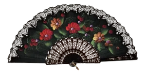 Vintage Lace Black Hand Fan