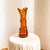 Mid-Century Modern Sękacz Cognac Glass Vase from Huta Szkła Ząbkowice, Poland, 1970s For Sale - Image 3 of 6