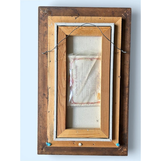 1990s Framed Vintage Signed Marty Bell "Somerset Inn" Fine Art Reproduction With Coa For Sale - Image 5 of 5