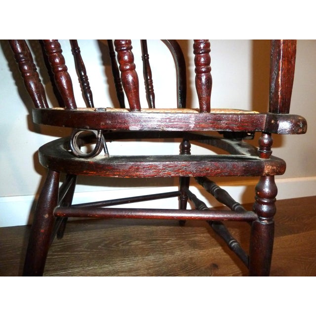 Firehouse Cane Tilting Armchair, Antique For Sale In Boston - Image 6 of 12