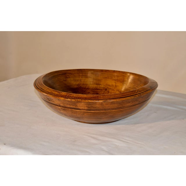 18th Century 18th Century Turned Oak Bowl From France For Sale - Image 5 of 6