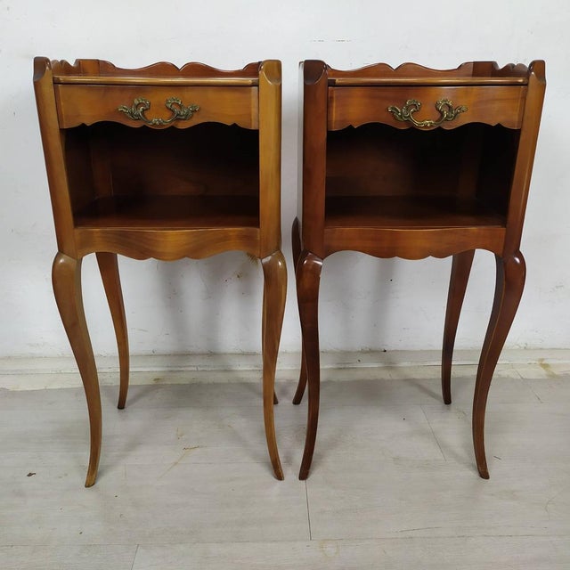 Louis XV Nightstands, 1950s, Set of 2 For Sale - Image 16 of 16
