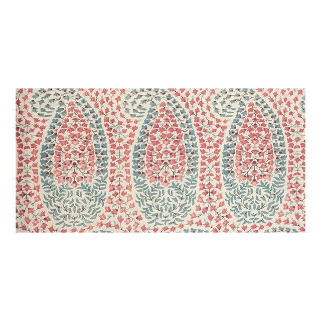 Lisa Fine Lahore in Calico - Full Width Fabric Remnant For Sale