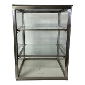 Vintage Steel and Glass Medical Cabinet