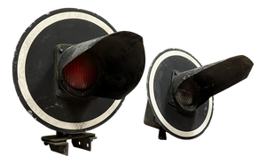 Vintage SNCF Signal Lights, 1940s, Set of 2