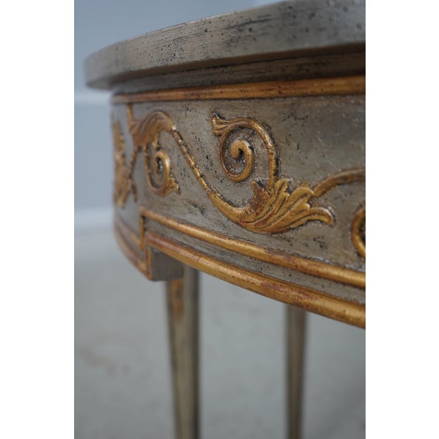 Ornamental & Decorative Materials Maitland Smith Italian Neoclassical Console Table For Sale - Image 7 of 14