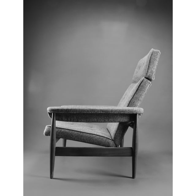 Mid-Century Modern Grey Lounge Chair, 1960s For Sale - Image 11 of 12