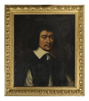 Gentleman, Oil on Canvas, 17th Century, Framed