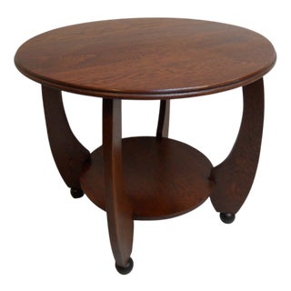 Amsterdam School Oak Coffee Table, 1890s For Sale
