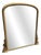 Large Antique English Arched Top Gilt Overmantle Mirror, 1800s For Sale